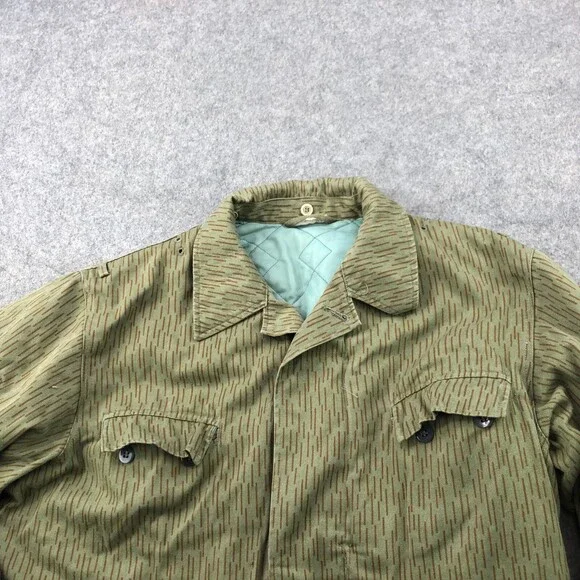 Vintage East Germany Military Jacket Stasi Raindrop Cold Weather Insulated k52